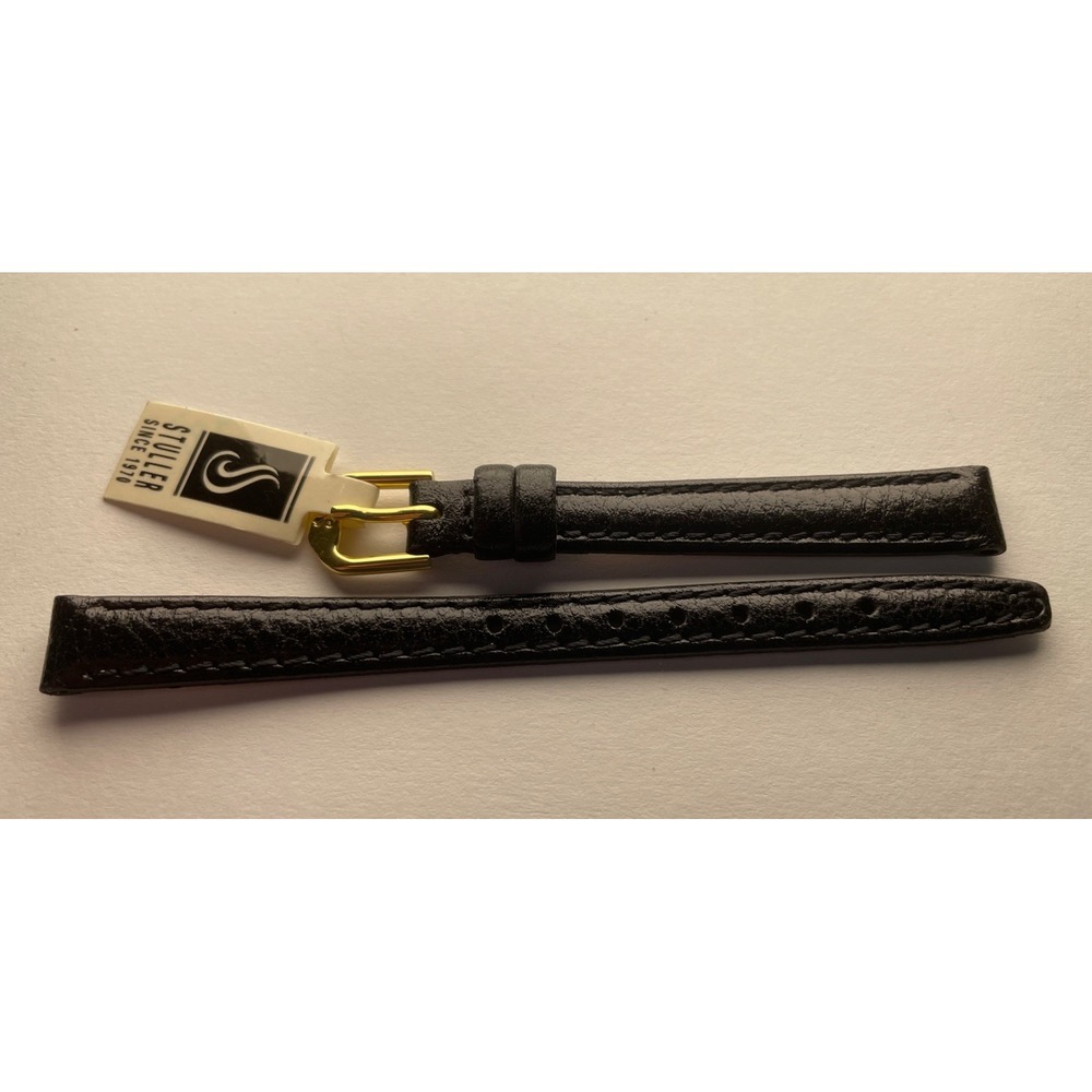10mm Stuller Watch Band Textured Calf Black